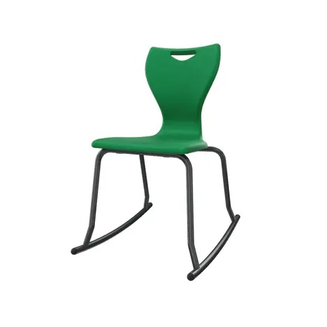 En Rock Educational Chair - Size 5 - Black Frame - Bottle Green